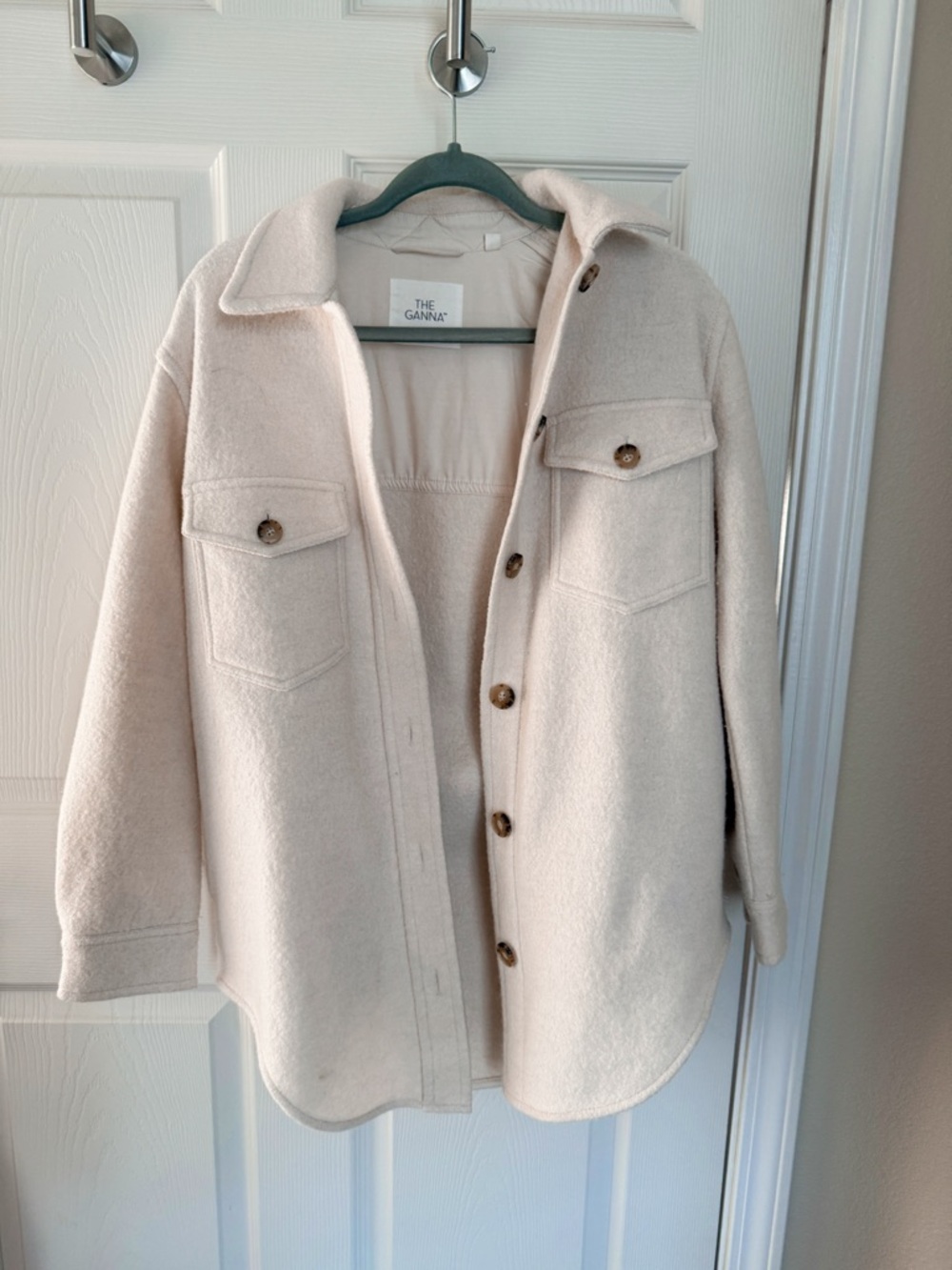Wilfred Cream Button-Up Jacket